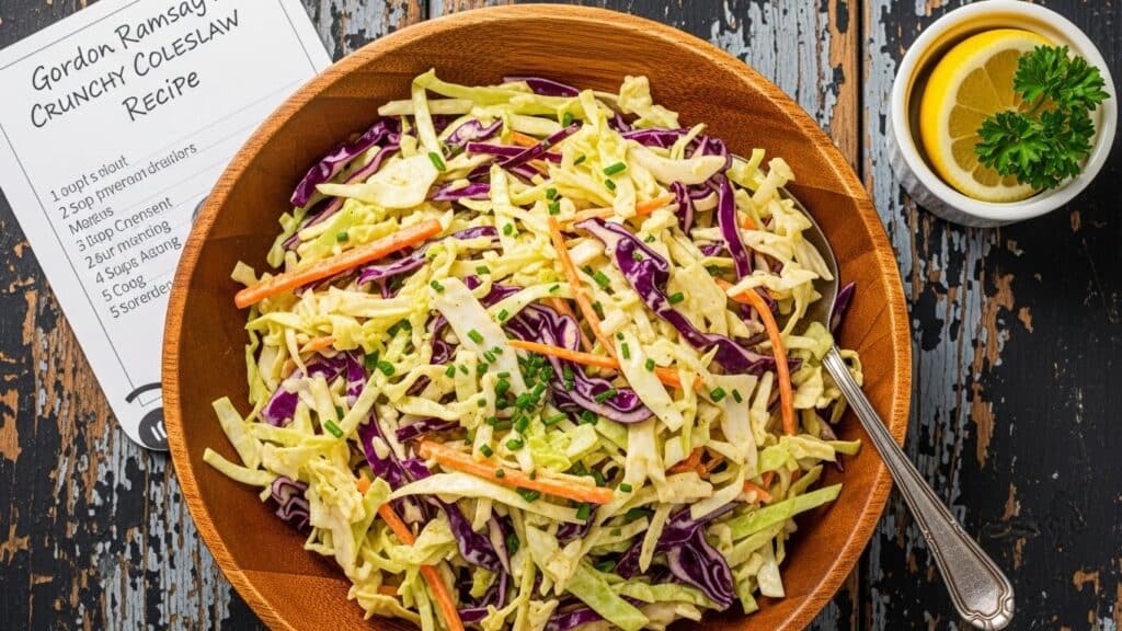Gordon Ramsay coleslaw recipe creamy slaw with cabbage and carrots