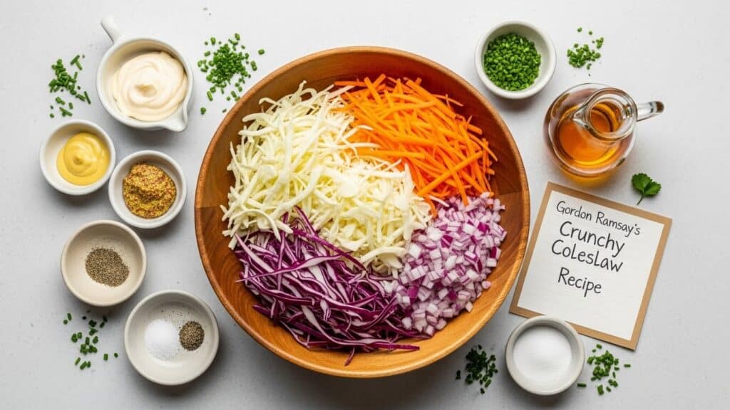 Gordon Ramsay coleslaw recipe creamy slaw with cabbage and carrots